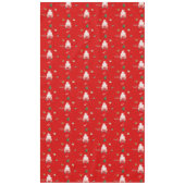 Red funny Happy Santa Christmas gift for wife テーブルクロス (正面)