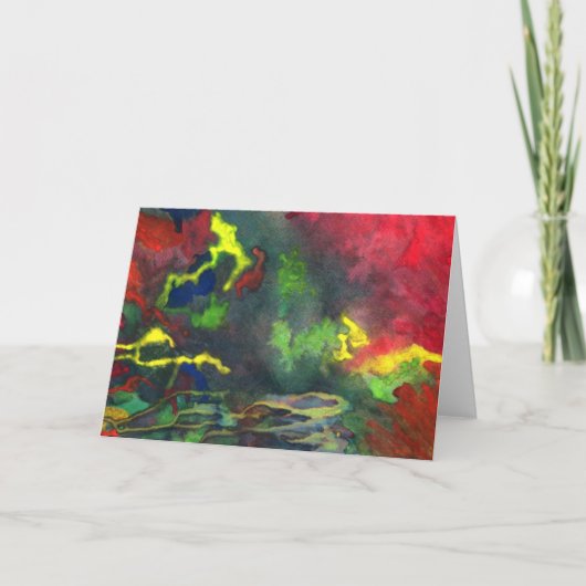 Red Fusion 2グリーティングカード カード (正面)