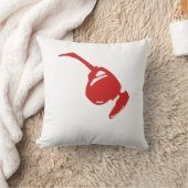 Red Gamer Aesthetic Pillow | Futuristic Tech Circu クッション (ブランケット)