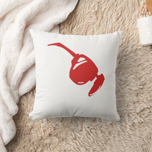 Red Gamer Aesthetic Pillow | Futuristic Tech Circu クッション (ブランケット)