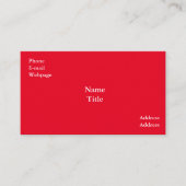 Red Garden Standard、3.5インチx 2.0インチ名刺 名刺 (正面)