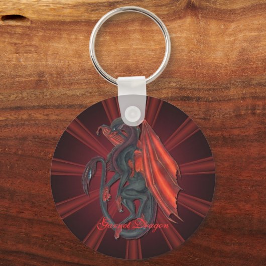 Red Garnet Dragon Key Chain キーホルダー (正面)