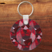 RED  GARNET GEMS JANUARY BIRTHSTONE キーホルダー (正面)