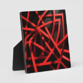 Red Geometric Abstract Chaos フォトプラーク (正面)