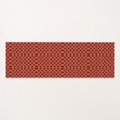 Red geometric pattern tie shown vertically  ヨガマット (正面(横))