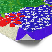 Red Geraniumポスター ポスター (角)