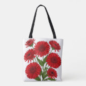Red Gerbera Daisy Bouquet トートバッグ (裏面)