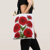 Red Gerbera Daisy Bouquet トートバッグ (クローズアップ)
