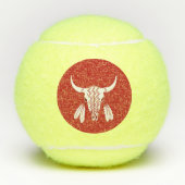Red Ghost Dance Buffalo Penn tennis balls テニスボール (正面)