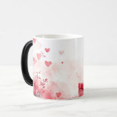 Red Gift and Roses Valentines モーフィングマグカップ (正面左)