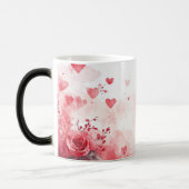 Red Gift and Roses Valentines モーフィングマグカップ (左)