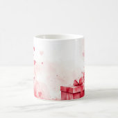 Red Gift and Roses Valentines モーフィングマグカップ (中央)