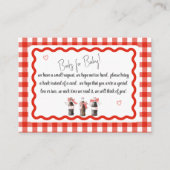 Red Gingham Baby Soda Ready to POP Books for Baby エンクロージャーカード (正面)