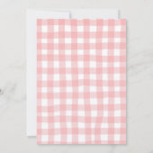 Red Gingham Birthday BBQ invitation 招待状 (裏面)