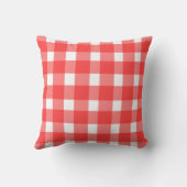 Red Gingham Design クッション (裏面)