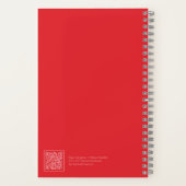 Red Gingham Plaid Notebook ノートブック (裏面)