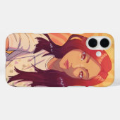 Red girl Anime Case-Mate iPhoneケース (裏面 (横))