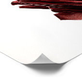 Red Glamour Print, Value Poster Paper (Semi-Gloss) ポスター (角)