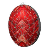Red Glitter Decorative Dartboard ダーツボード (正面右)