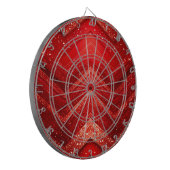 Red Glitter Decorative Dartboard ダーツボード (正面左)