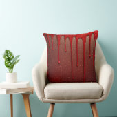 Red Glitter Dripping クッション (椅子)