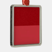 Red Glitter & Matte Ornament – Bulk Custom Gift メタルオーナメント (右)