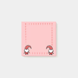 Red Gnome with Mushrooms Post it Notes ポストイット