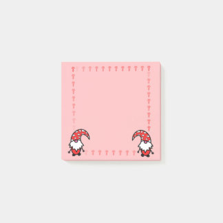 Red Gnome with Mushrooms Post it Notes ポストイット