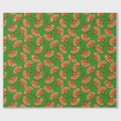 Red Gold And Green Ankara Fan Print Wrappin ラッピングペーパー (フラット)