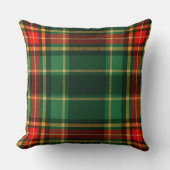 Red Gold and Green Checkered Christmas    クッション (正面)