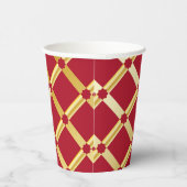 Red & Gold Arabic-inspired Paper Cup 紙コップ (右)