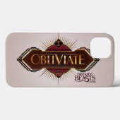 Red & Gold Art Deco Obliviate Spell Graphic Case-Mate iPhoneケース (裏面 (横))