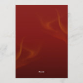 Red & Gold Christmas Eve Party Invitation Card 招待状 (裏面)