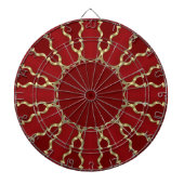 Red Gold Decorative Dartboard ダーツボード (正面)