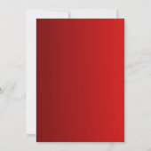 Red Gold Elegant Lunar New Year Horse 招待状 (裏面)