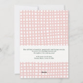 Red & Gold Gingham Pattern Merry Christmas 1 Photo シーズンカード (裏面)