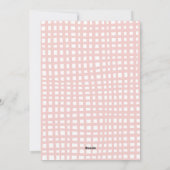 Red & Gold Gingham Pattern Merry Christmas 3 Photo シーズンカード (裏面)