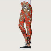 Red Gold Swirl Leggings レギンス (左)
