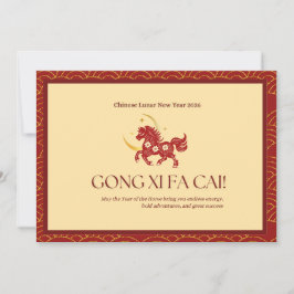 Red & Gold Year of Horse  シーズンカード