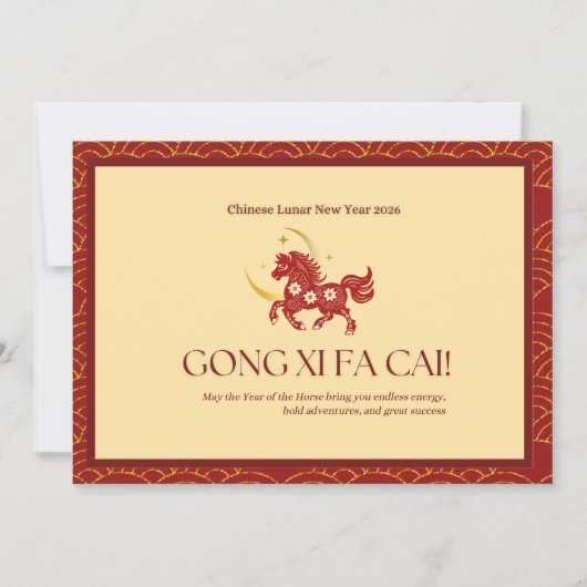 Red & Gold Year of Horse  シーズンカード (正面)