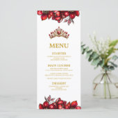 Red Golden Tiara Floral Quinceañera  メニュー (スタンド正面)