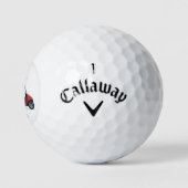 Red Golf Cart Name Callaway Distance Golf Balls ゴルフボール (ロゴ)