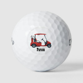 Red Golf Cart Name Callaway Distance Golf Balls ゴルフボール