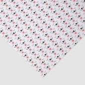 Red Golf Themed Graduation Monogram Pattern 薄葉紙 (詳細)