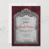Red Gothic Sweet 16 招待状 (正面)