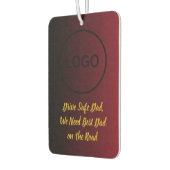 Red Gradient Lion City Car Air Freshener カーエアーフレッシュナー (左)