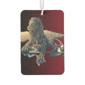 Red Gradient Lion City Car Air Freshener カーエアーフレッシュナー (裏面)