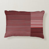 Red, Gray, Black, White Stripes アクセントクッション (裏面)