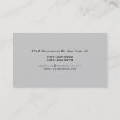 Red Gray Monogram Managerの名刺 名刺 (裏面)