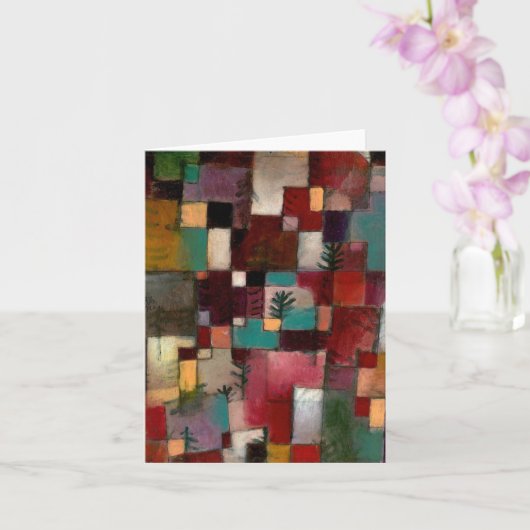 Red GreenとViolet-Yellowのリズム、Paul Klee Art カード (蘭)
